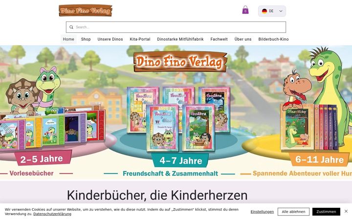 Screenshot of dino-fino.com