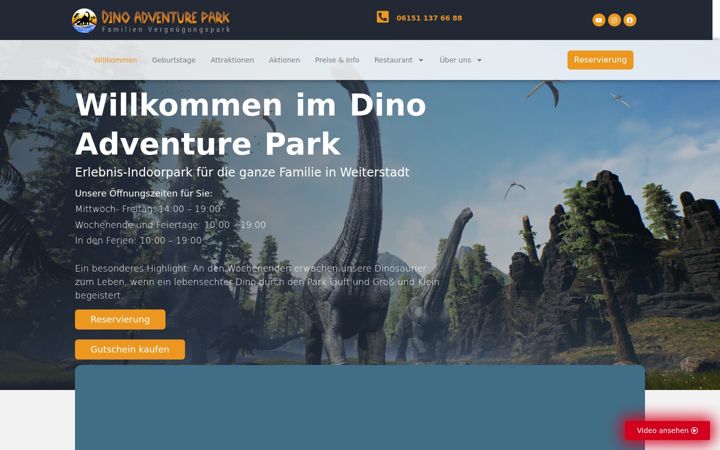 Screenshot of dino-world.de