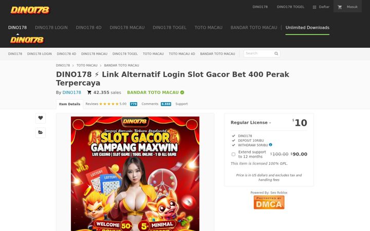 Screenshot of dino178.com