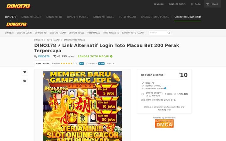 Screenshot of dino178.org