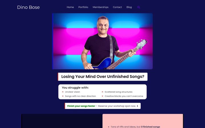 Screenshot of dinobose.com