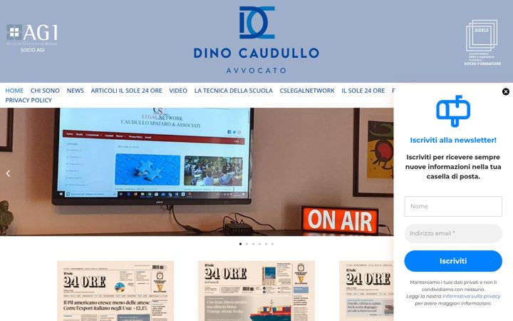 Screenshot of dinocaudullo.it