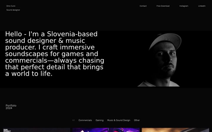 Screenshot ta' dinocuric.si