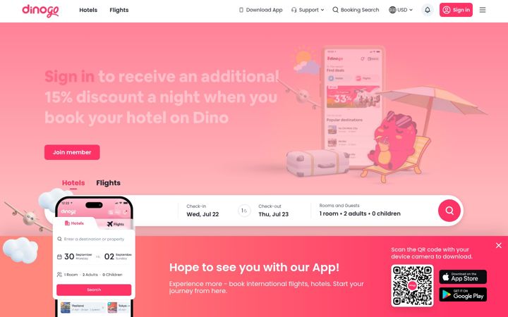 Screenshot ta' dinogo.com