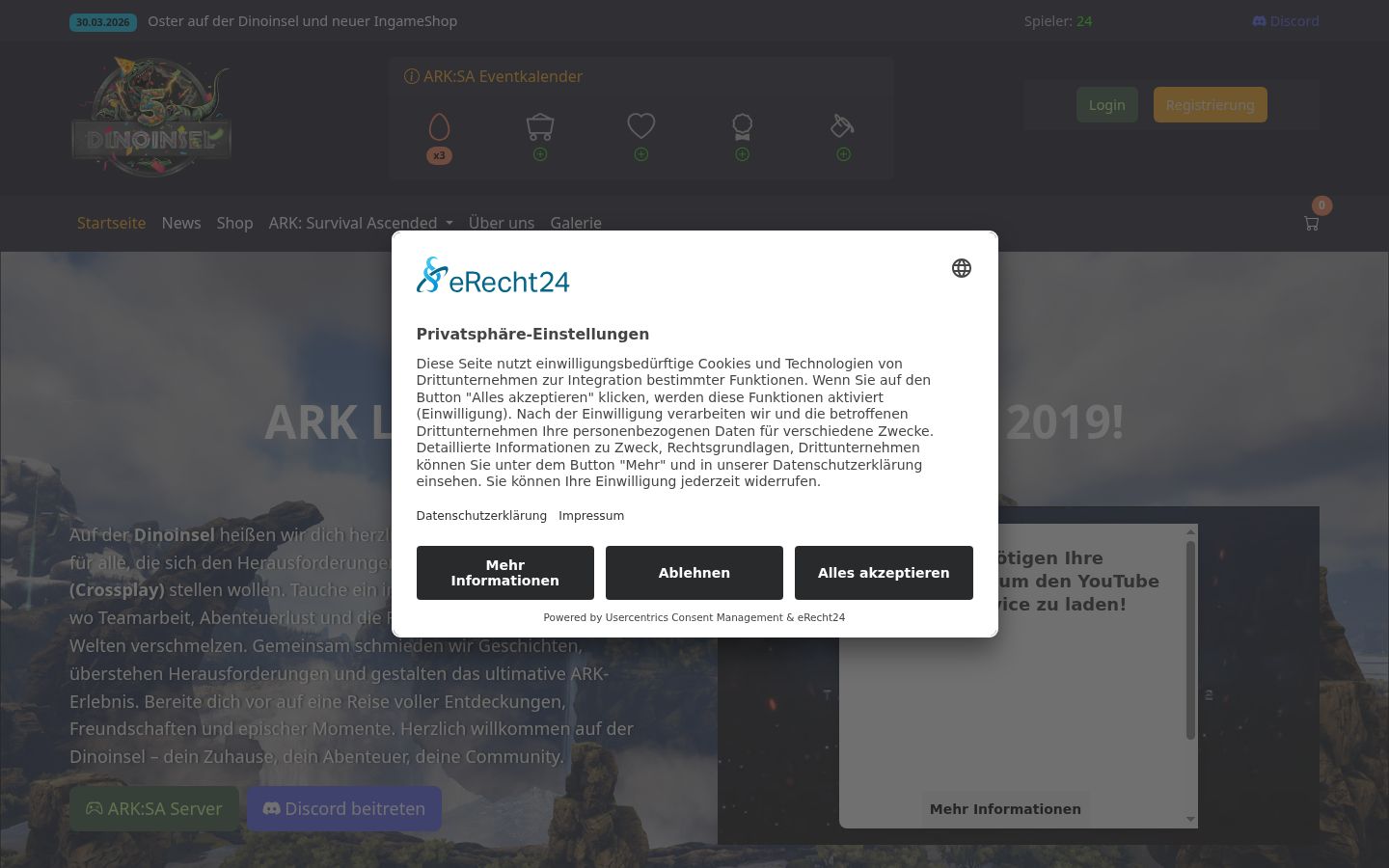 Sutikimo reklamjuostės, rodytos prieš bet kokią sąveiką, ekrano kopija
