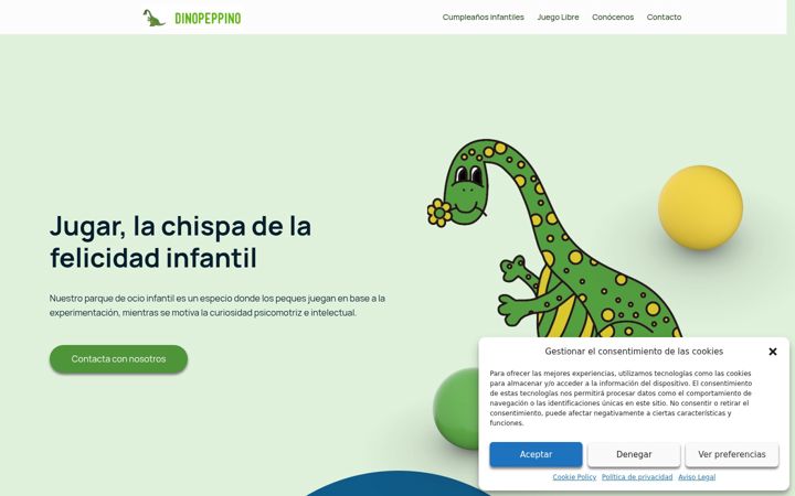 Screenshot of dinopeppino.com