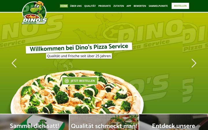 Screenshot of dinos-pizzaservice.de