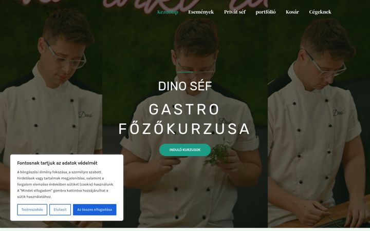 Screenshot of dinosef.hu