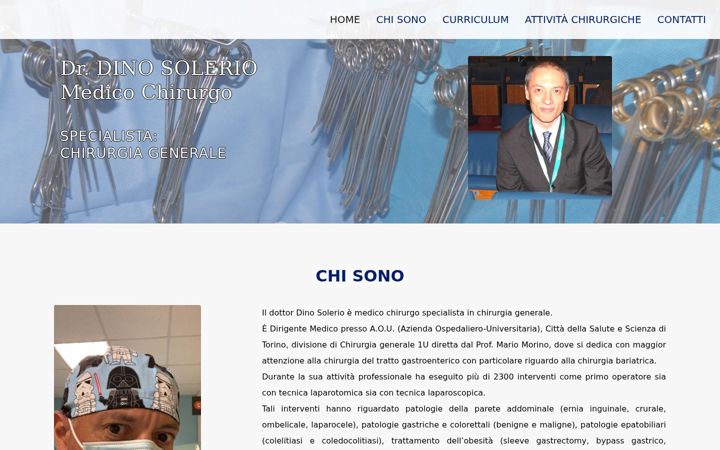 Screenshot of dinosolerio.it