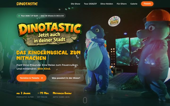 Screenshot of dinotastic.de