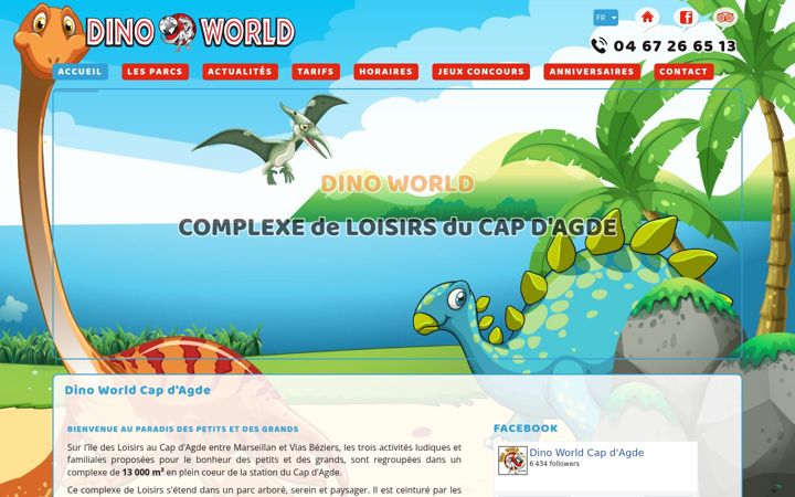 Zrzut ekranu dinoworld.fr