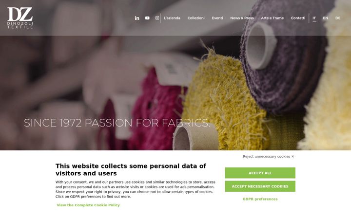 Screenshot of dinozoli.it