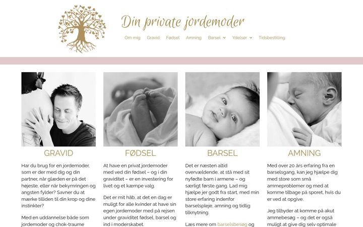 Captura de pantalla de dinprivatejordemoder.dk