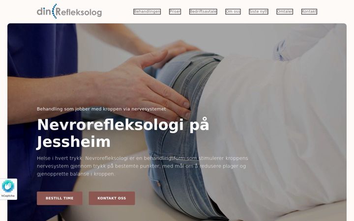 Screenshot ta' dinrefleksolog.no