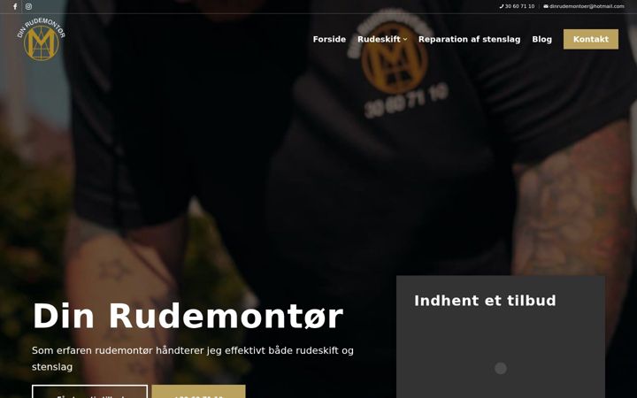 Captura de pantalla de dinrudemontor.dk
