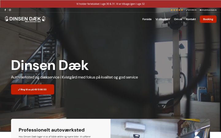 Captura de pantalla de dinsendaek.dk