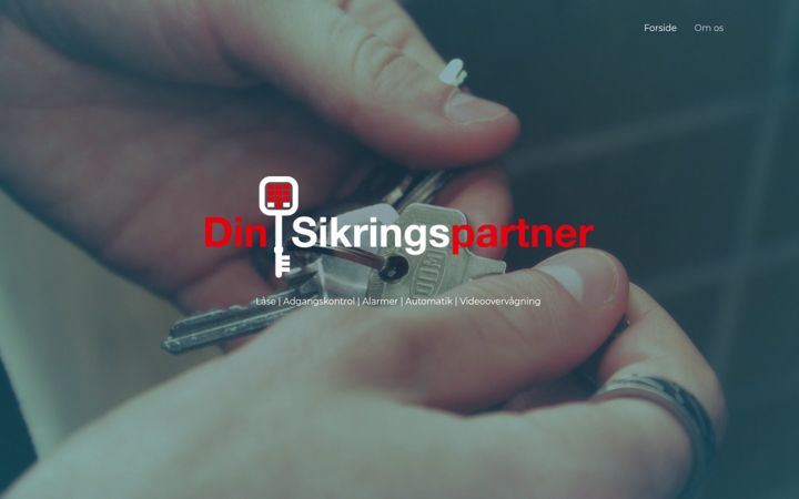 Captura de pantalla de dinsikringspartner.dk