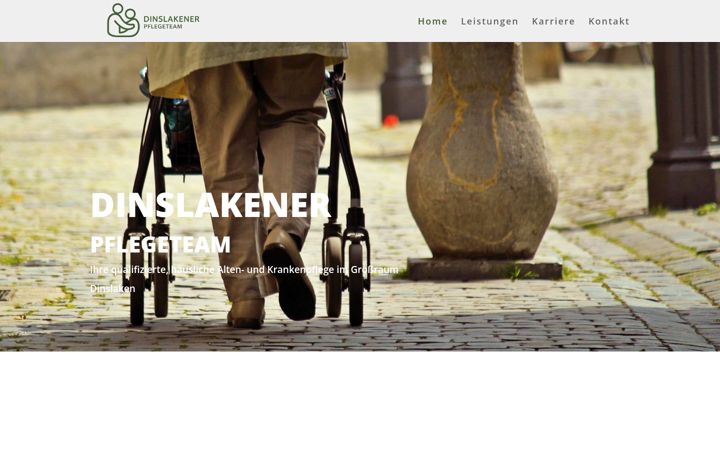 Screenshot of dinslakener-pflegeteam.de