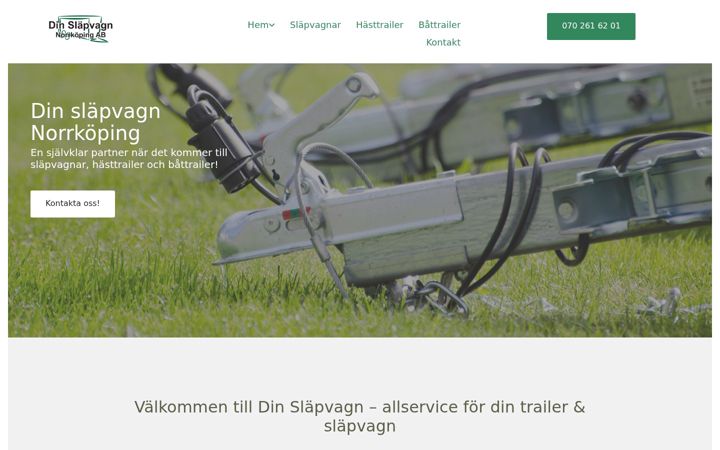 Skærmbillede af dinslapvagn.se