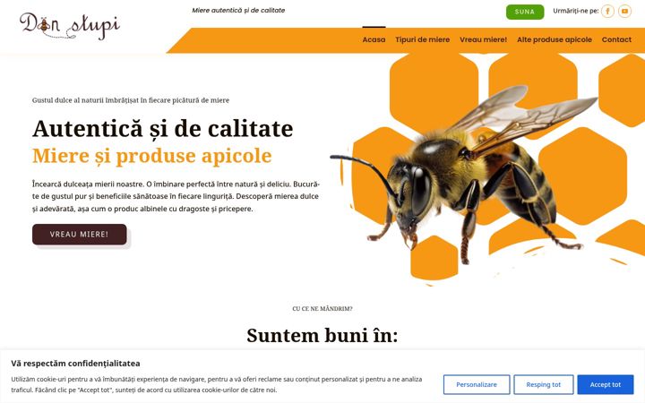 Skärmbild av dinstupi.ro