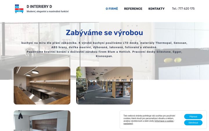 Screenshot ta' dinterieryd.cz