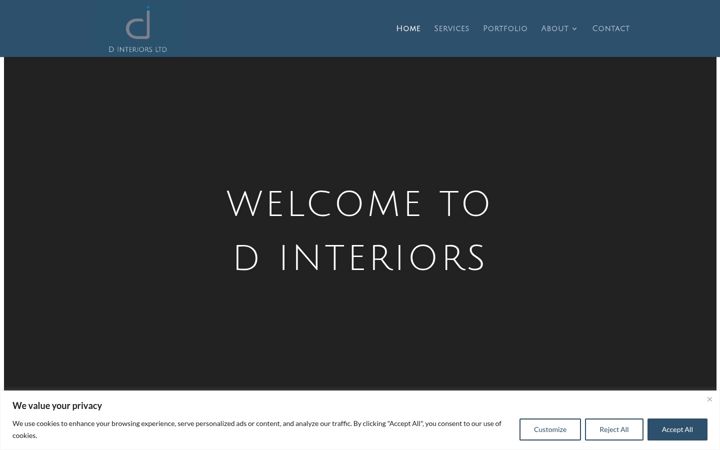 Екранна снимка на dinteriors.co.uk