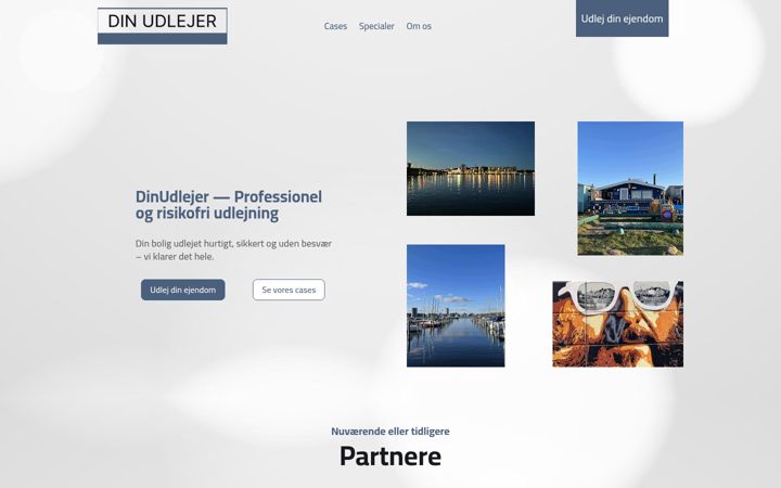 Screenshot of dinudlejer.dk