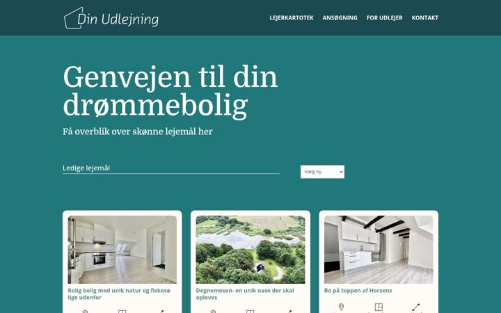 Captura de pantalla de dinudlejning.dk