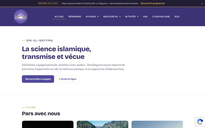 Zrzut ekranu dinulqayyima.fr