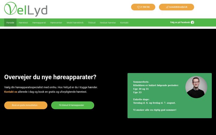 Screenshot of dinvellyd.dk