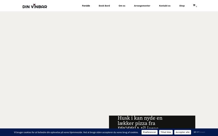 Snimka zaslona za dinvinbar.dk