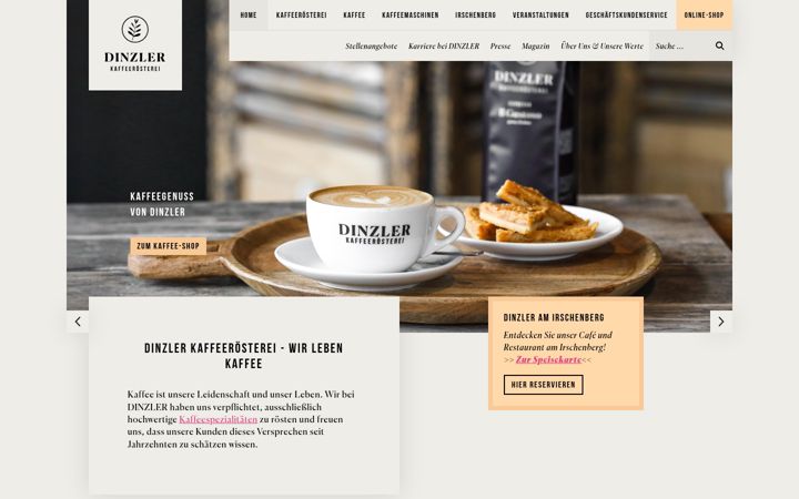 Screenshot of dinzler.de
