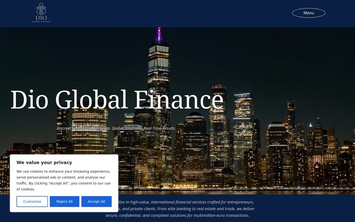 Screenshot of dio-global-finance.com