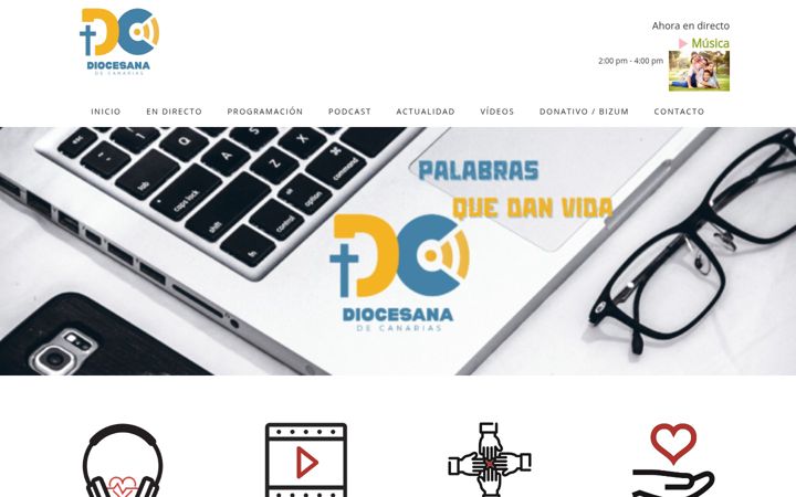Screenshot of diocesanadecanarias.com