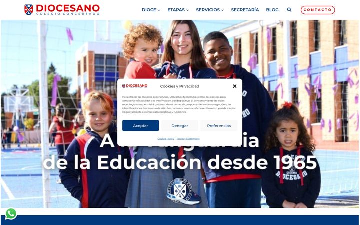 Ekraanipilt saidist diocesanocc.es