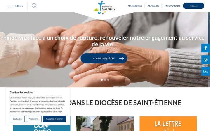 Zrzut ekranu diocese-saintetienne.fr