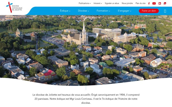 Ekrano kopija diocesedejoliette.org