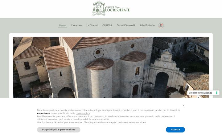 Screenshot of diocesilocri.it