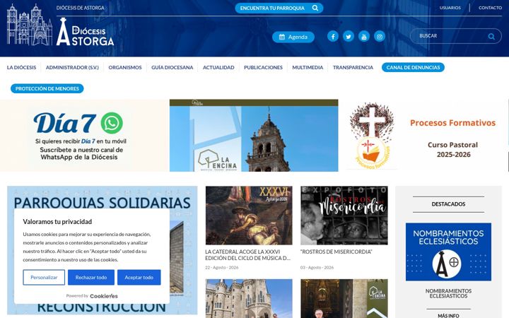 Ekraanipilt saidist diocesisastorga.es