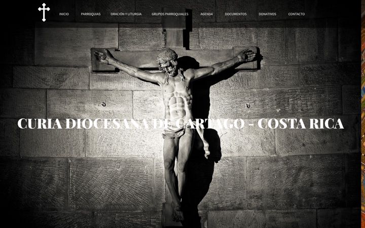 Screenshot of diocesisdecartagocostarica.com