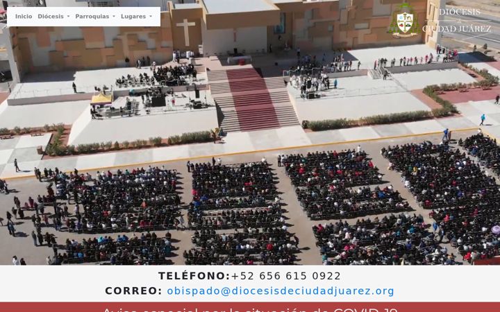 Screenshot of diocesisdeciudadjuarez.org