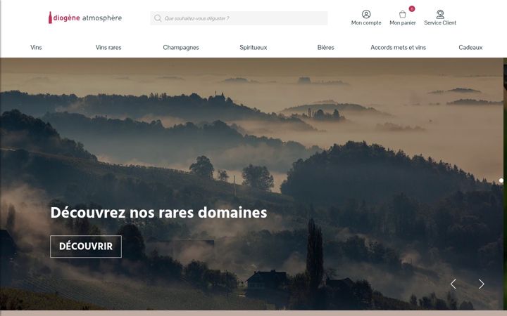 Screenshot of diogene-atmosphere.com