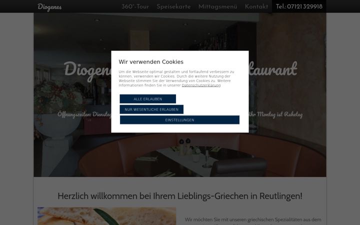 Capture d'écran de diogenesreutlingen.de