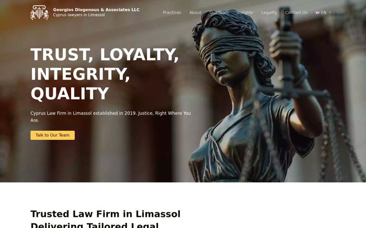 Screenshot of diogenouslaw.com