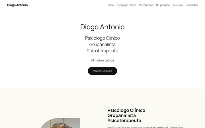 Ekraanipilt saidist diogoantonio.pt