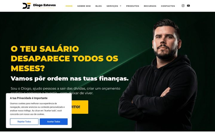 Zrzut ekranu diogoesteves.pt