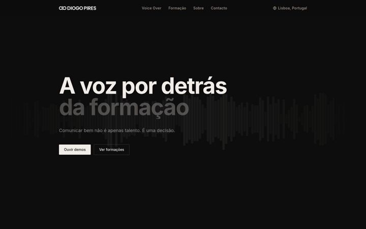 Screenshot of diogopires.com