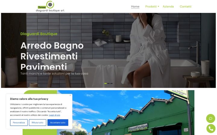 Screenshot of dioguardiboutique.it