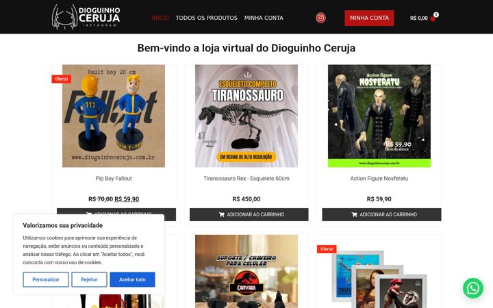 Captura de ecrã de dioguinhoceruja.com.br