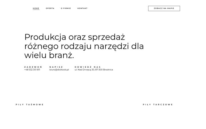 Snimka zaslona za dioltools.pl